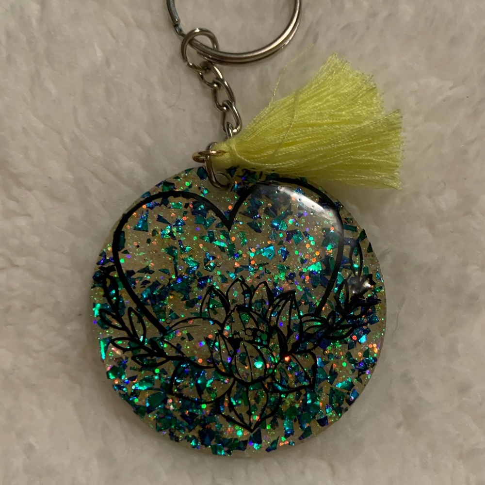Handmade resin keychain